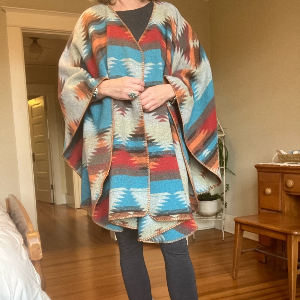 Rhonda Stark Southwestern Poncho Wrap